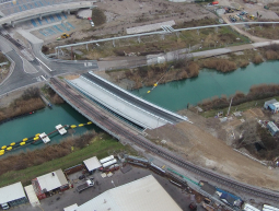 Road-rail bridge over the Rižana River