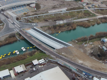 Road-rail bridge over the Rižana River